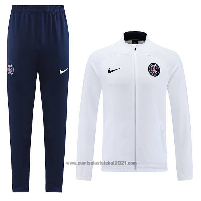 Jaqueta de Treinamento Paris Saint-Germain 2022-2023 Branco